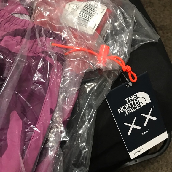 The North Face x KAWS Mountain Light Pants Purple Red size Large L ✔️ Authentic - Picture 2 of 2